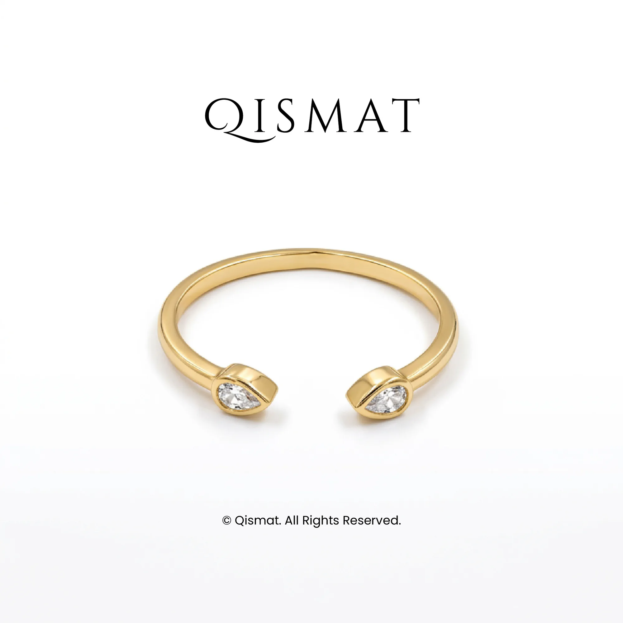 Dewdrop Twin Ring