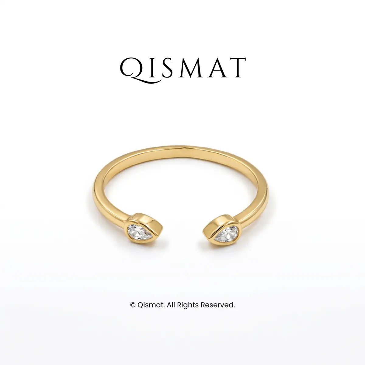 Dewdrop Twin Ring