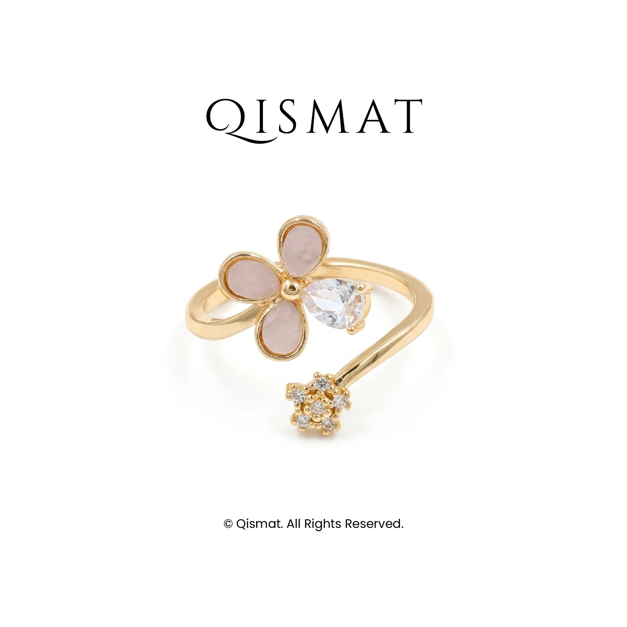 Floral Starburst Open Ring