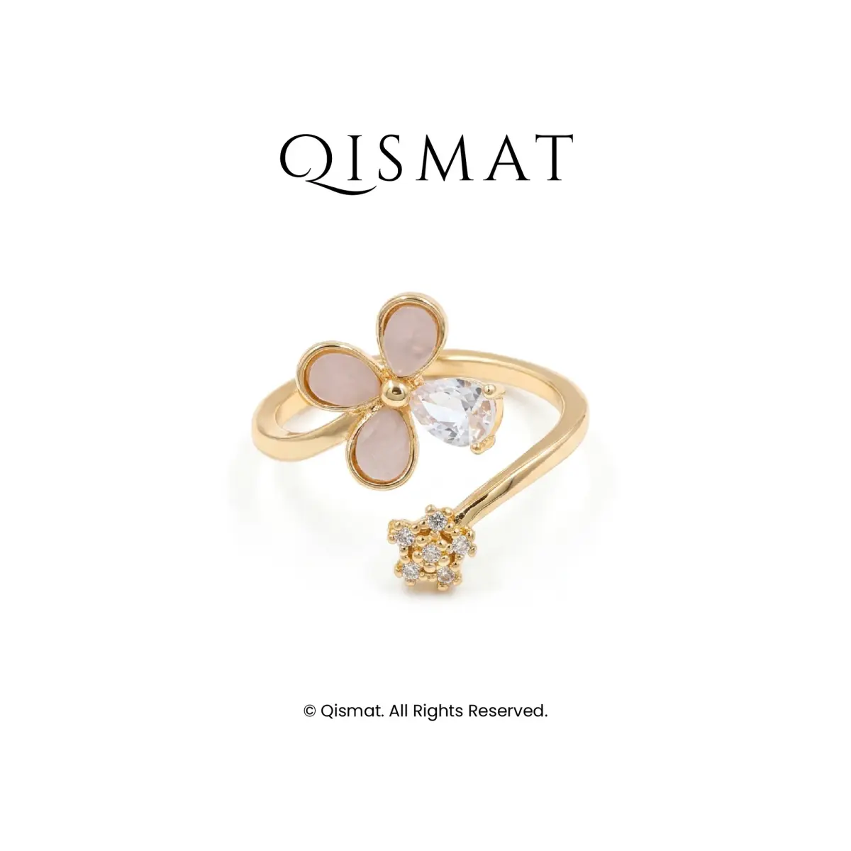 Floral Starburst Open Ring