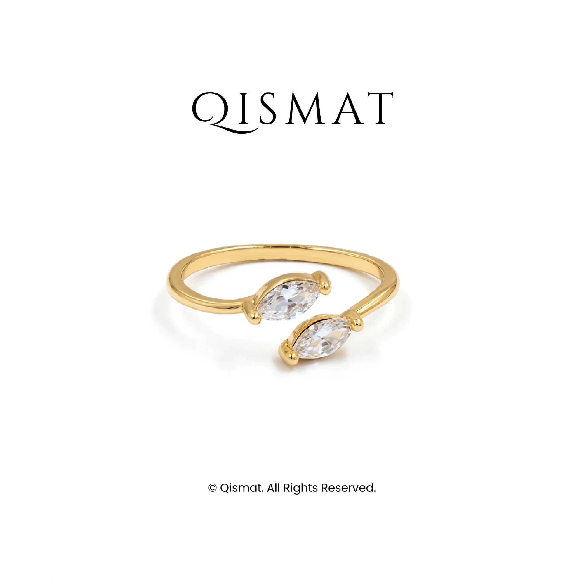 Marquise Twin Ring