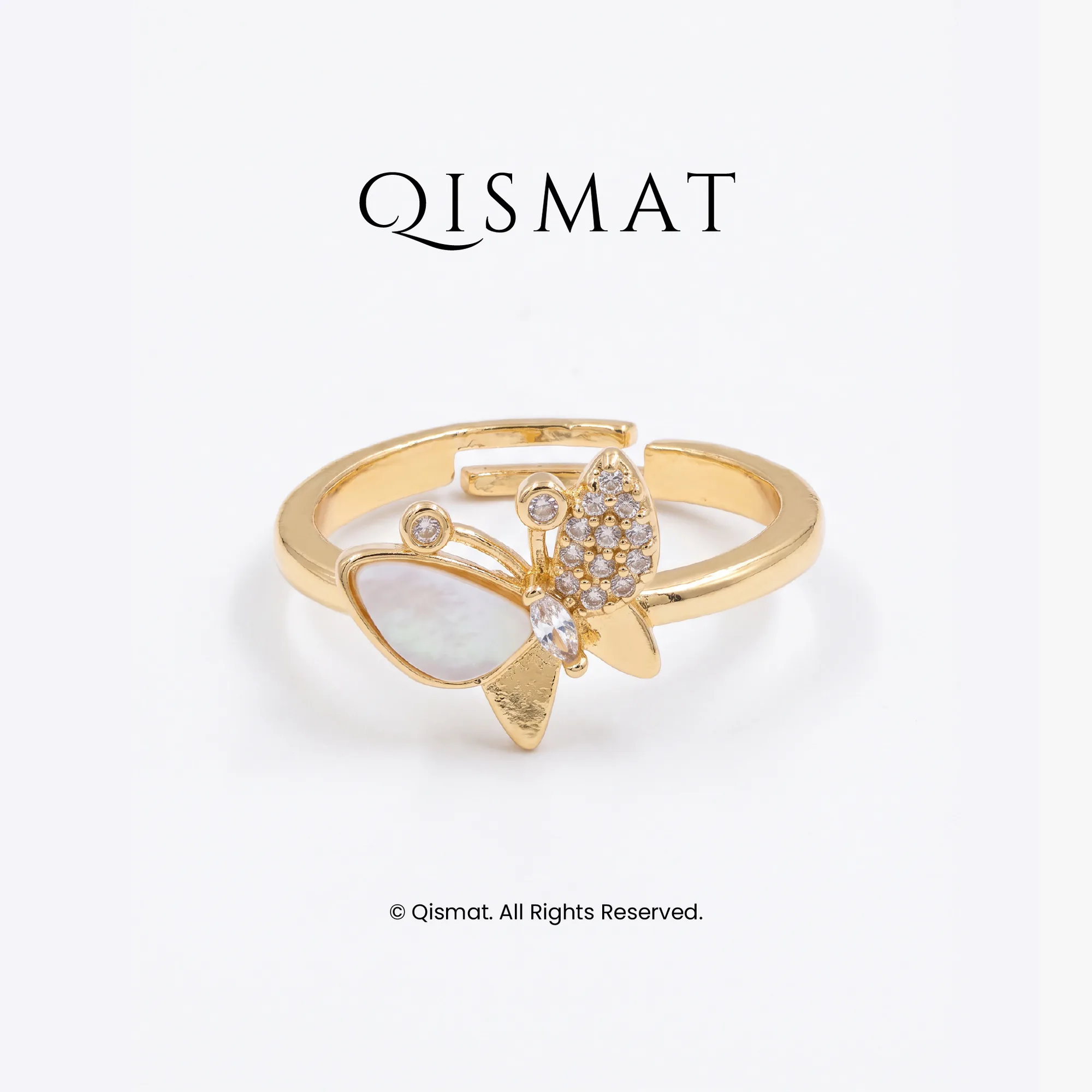 Pearl Butterfly Ring