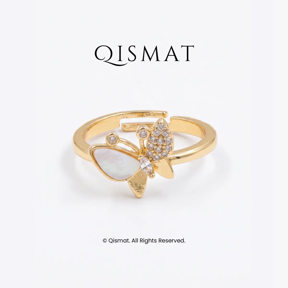 Pearl Butterfly Ring